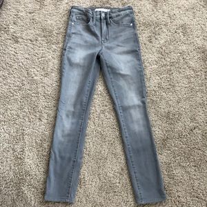 Athleta gray skinny jeans